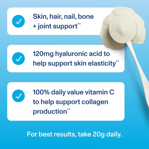 Collagen Peptides Advanced Hyaluronic Acid & Vitamin C 20oz + Free Gift Bundle